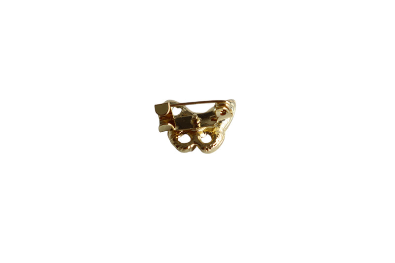 BROCHE MINI BORBOLETA COM CONTORNO - METAL DOURADO